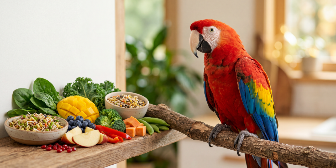 Alimentação do seu papagaio e algumas curiosidades